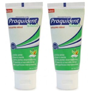 2 Cremas Proquident Naturals Sin Fluor 75 ml