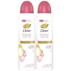 2 Desodorantes Dove Spray Dermo Aclarant X 89 G C/u