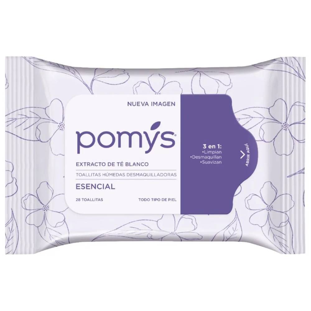 Toallitas Desmaquillantes Familia Pomys Basic X 28 Unidades