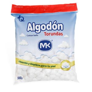 Algodón En Torunda Mk Bolsa 500g. Algodón Institucional