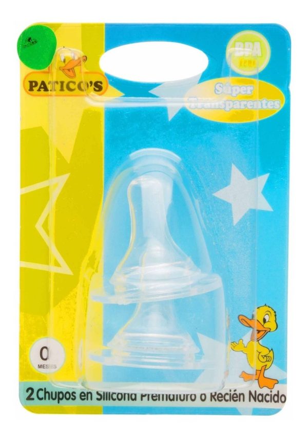 Chupo Paticos Recien Nacido Silicona 2 Unidades.