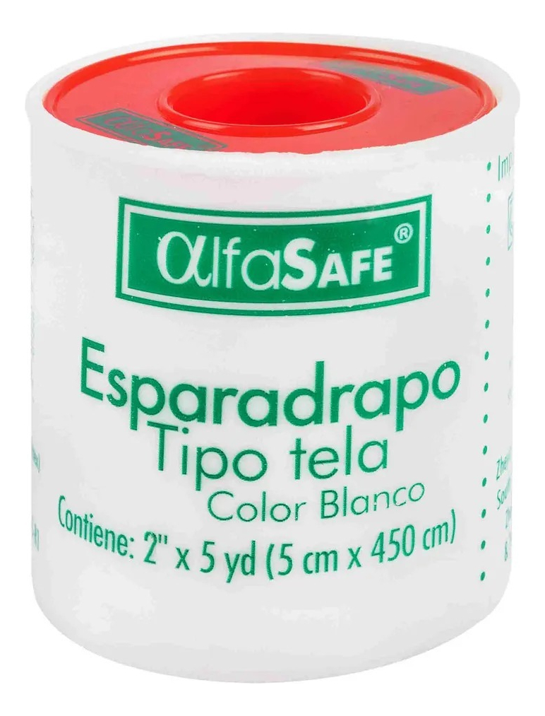 Esparadrapo De Tela Color Blanco 2 X 5yd
