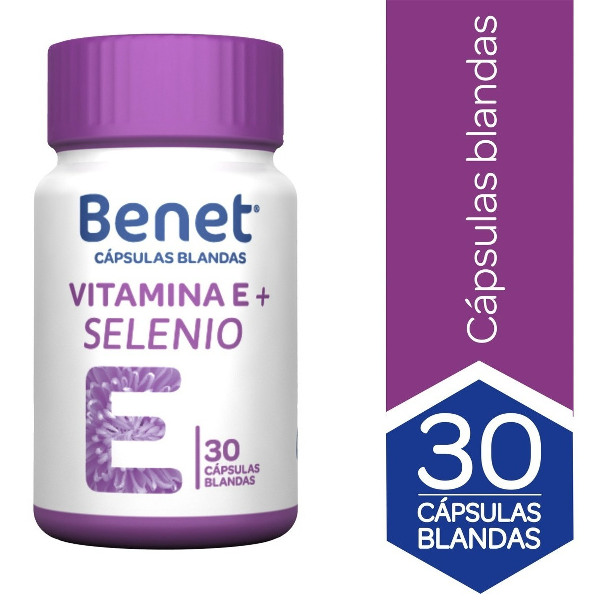 Vitamina E + Selenio 30 Capsulas Blandas Benet - Imagen 2