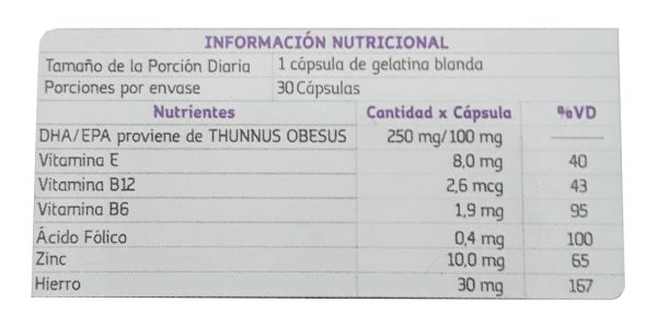Prenatal Con Dha+epa 30 Cap Blandas. Con Registro Invima - Imagen 2