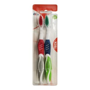 Cepillo Dental Anatómico Wholefresh Teck 2x1