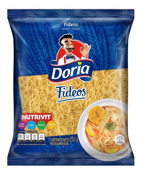Pasta Fideos Doria 250 Gr
