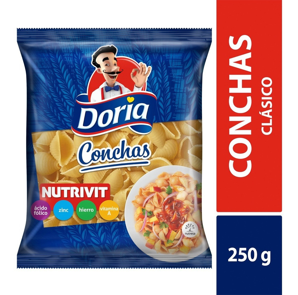 Pasta Conchas Doria 250 Gramos - Imagen 2