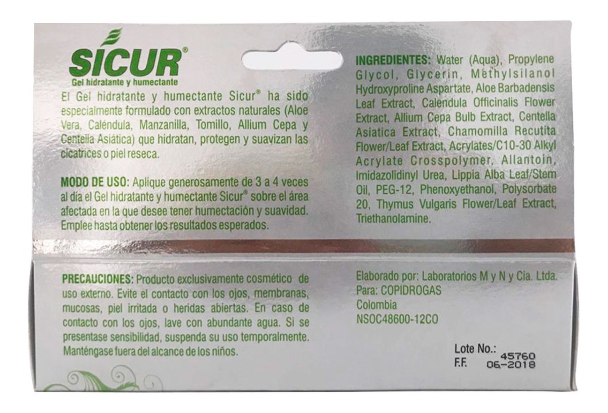 Gel Para Tatuajes Sicur Humecta Y Suaviza - Imagen 2