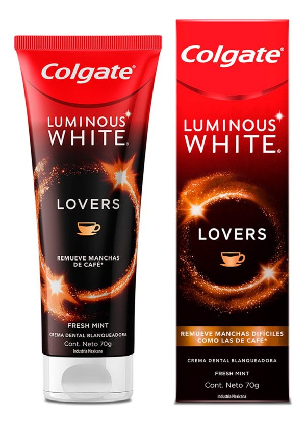 Crema Colgate Luminous White Lovers Café - Desmanchadora