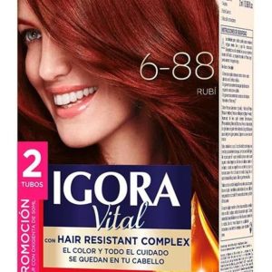 Tinte Igora Vital 6-88 Rubí 2 Tubos