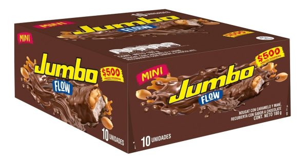 Chocolatina Jumbo Flow Leche 18g 10 Unidades