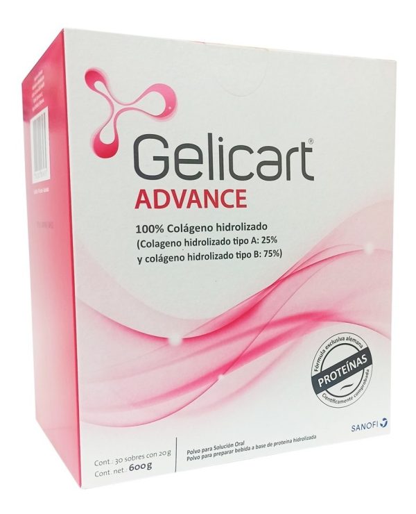 Gelicart Advance 30 Sobres Colágeno Hidrolizado + Obsequio