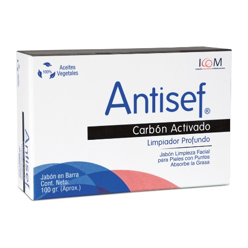 Jabón Carbon Activo Antisef 100 G
