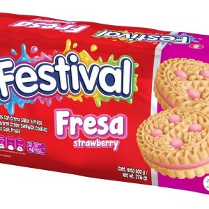 Galletas Festival Fresa 12 Paq.6 Uds