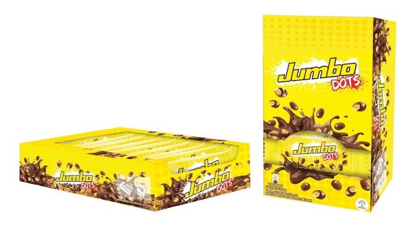 Chocolatina Jumbo Dots 360g 12 Unidades