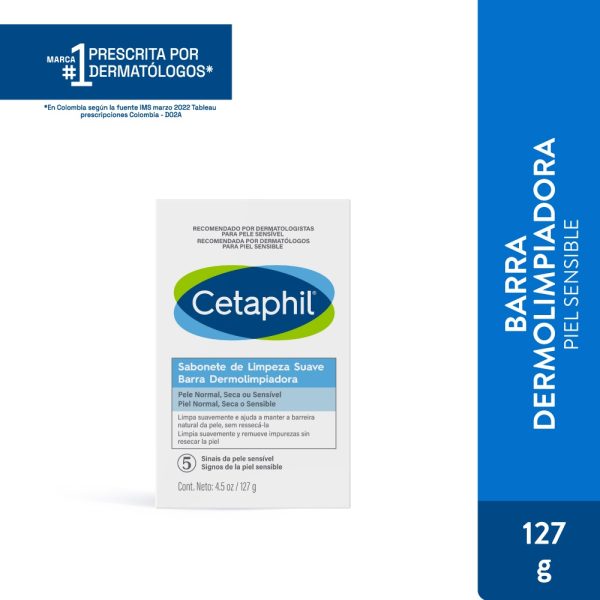 Cetaphil Jabon Dermolimpiadora 127 G - Imagen 2