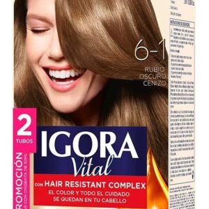 Igora 6-1 Rubio Oscuro Cenizo 2 Tubos