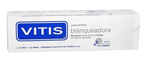 Crema Dental Blanqueadora Dientes Sensibles Vitis