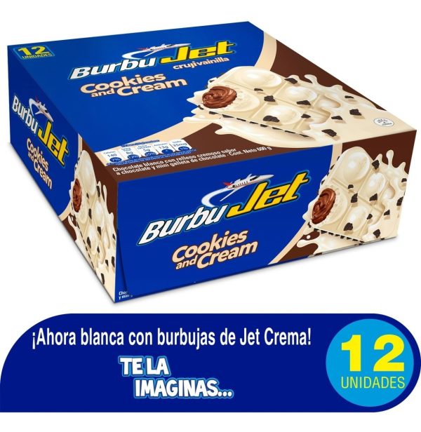 Chocolatina Jet Burbujet Blanca 50g 12 Unds - Imagen 2