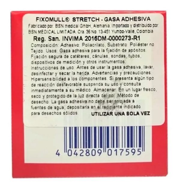 Esparadrapo Cinta Quirurgica Fixomull Stretch 5 Cm X 5 M - Imagen 2