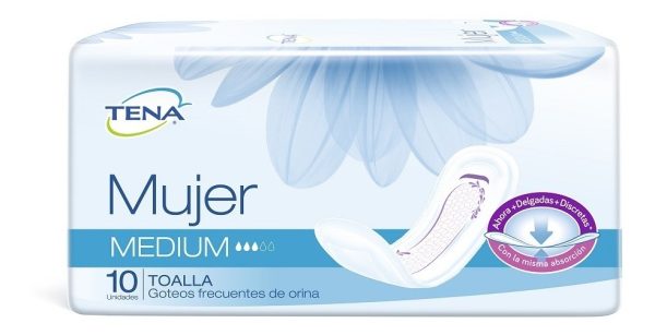 Tena Mujer Medium 10 Unidades Incontinencia Mujer