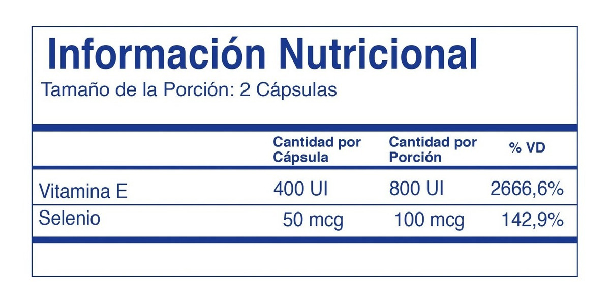 Vitamina E + Selenio 30 Capsulas Blandas Benet - Imagen 3