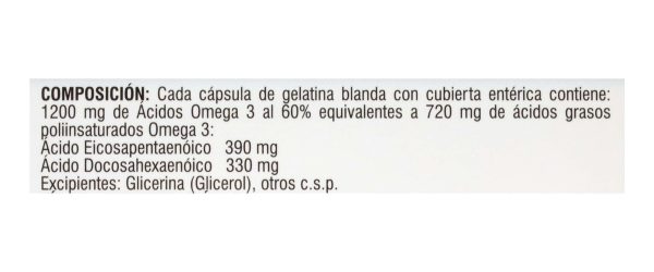 Omega 3 Marino 720 Mg 30 Capsulas - Imagen 2