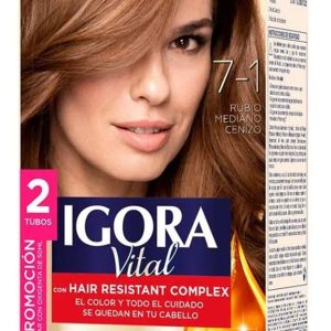 Igora 7-1 Rubio Mediano Cenizo 2 Tubos