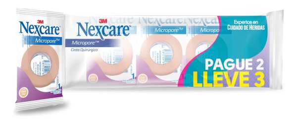 Micropore Piel 1 Pulgada 3 Unds