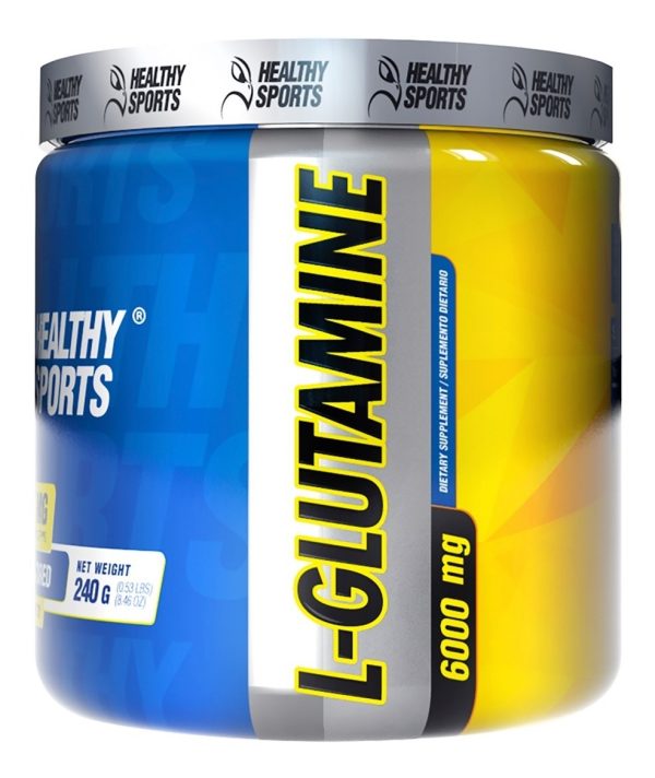 L-glutamine 6000 Mg 240 Gr, 40 Servicios - Healthy Sports