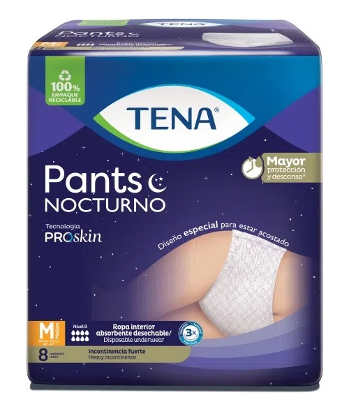 Tena Pants Nocturno Medium 8 Unds