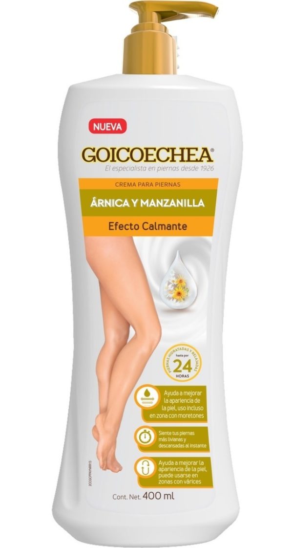 Crema Para Piernas Goicoechea Árnica Y Manzanilla 400ml