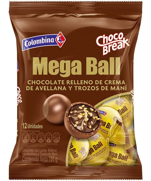 Choco Break Mega Ball 12 Uds 186g