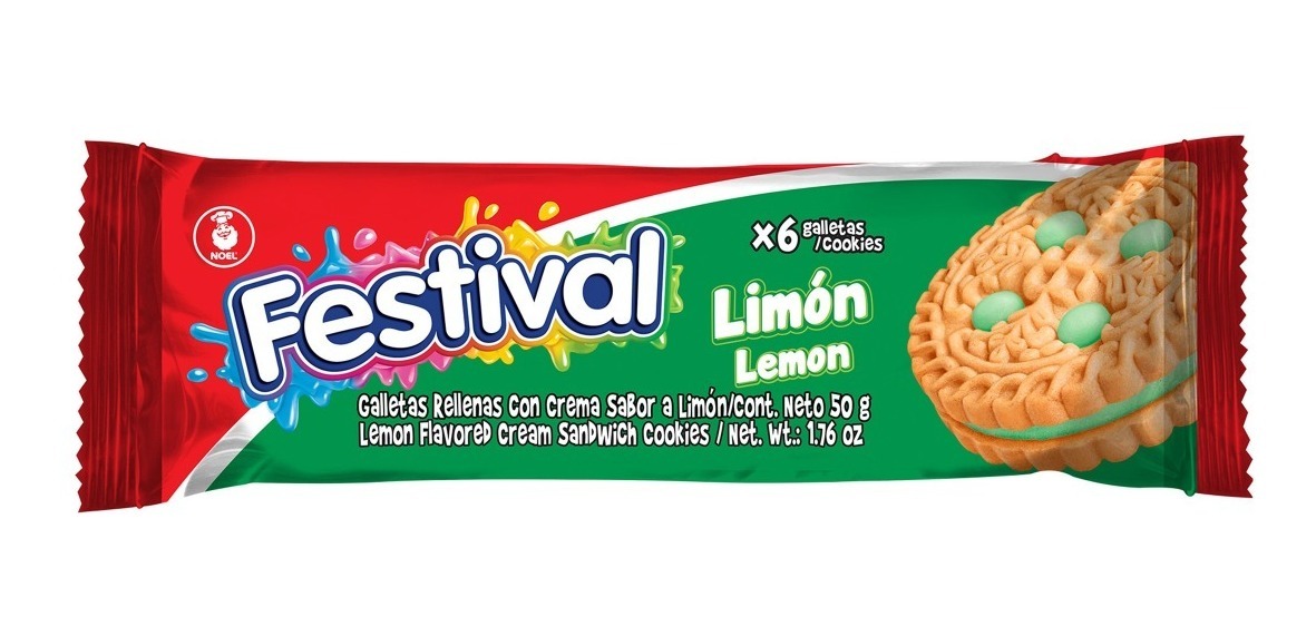 Galletas Festival Limon 12 Paq.x6 Galletas