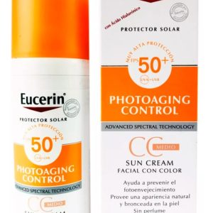 Protector Eucerin Sun Fhotoaging Control 50ml. Con Color
