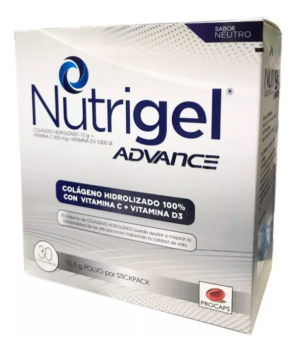 Nutrigel Advance 30 Sobres, Colágeno Hidrolizado 100% - Imagen 4