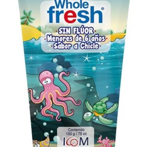 Crema Dental Kids Sin Fluor Whole Fresh 100gr