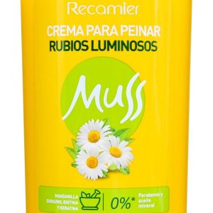 Crema Para Peinar Muss Rubios Luminosos - Mazanilla, Biotina