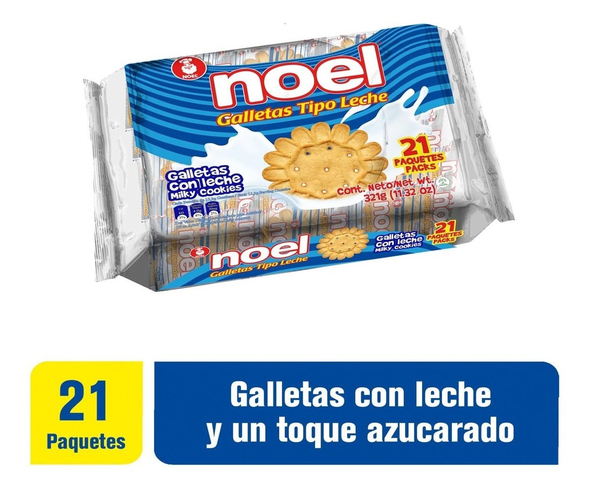 Galletas Noel Leche 21 Paquetes - Imagen 2