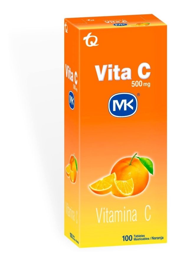 Vitamina C 500 Mg Tuttifrutti 100 Tabletas Mk - Imagen 5