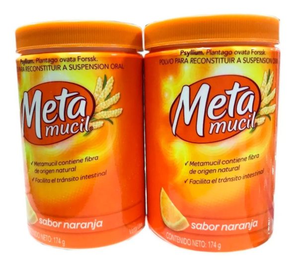 Fibra Natural Psyllium. Metamucil 60 Dosis. Estreñimiento - Imagen 2