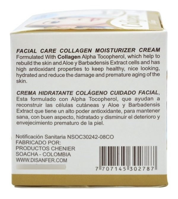 Crema Colageno Y Vitamina E + Aloe 60 G. - Imagen 2