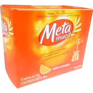 Fibra Natural Psyllium . Metamucil Caja X 10 Sobres