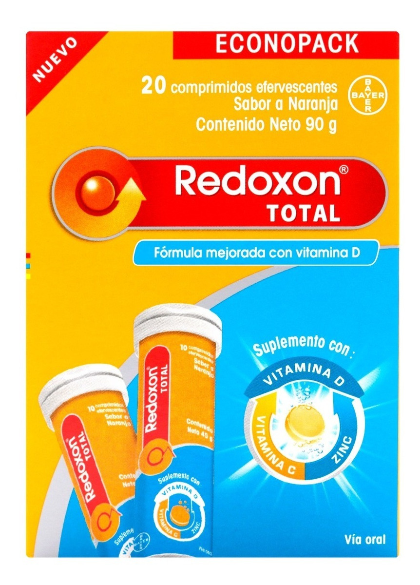 Vitamina C Efervescente X 2 Tubos. Redoxon