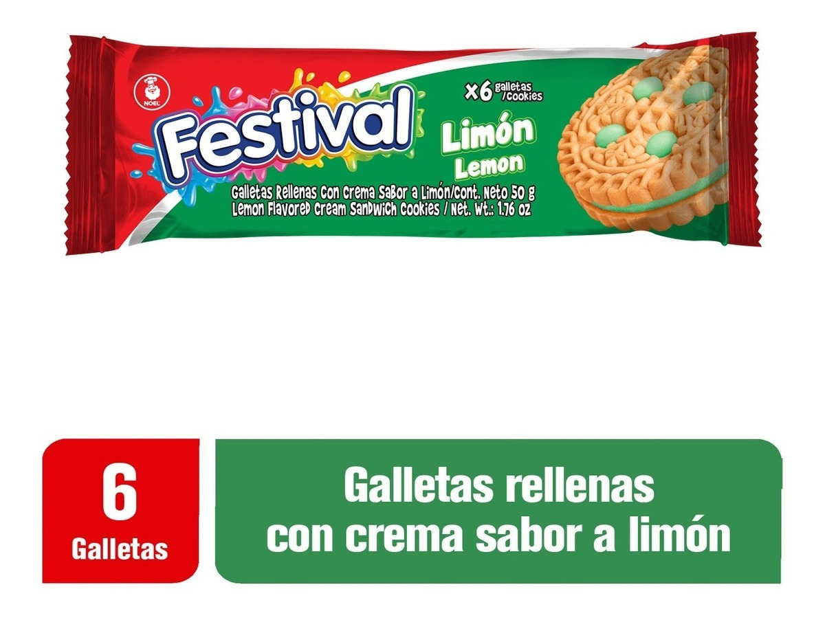 Galletas Festival Limon 12 Paq.x6 Galletas - Imagen 2