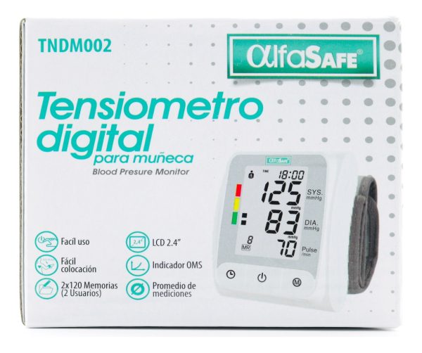 Tensiometro Digital Muñeca Alfa Safe