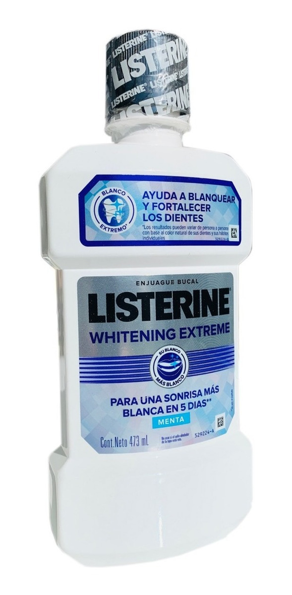 Listerine Extreme Blanquemiento Dental En 5 Días. 473ml
