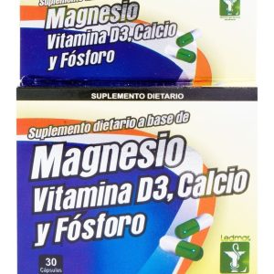 Magnesio Vitamina D3 Calcio Fosforo 30 Capsulas Ledmar