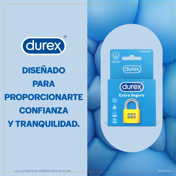 Condones Durex Extra Seguro X 3und - Imagen 4