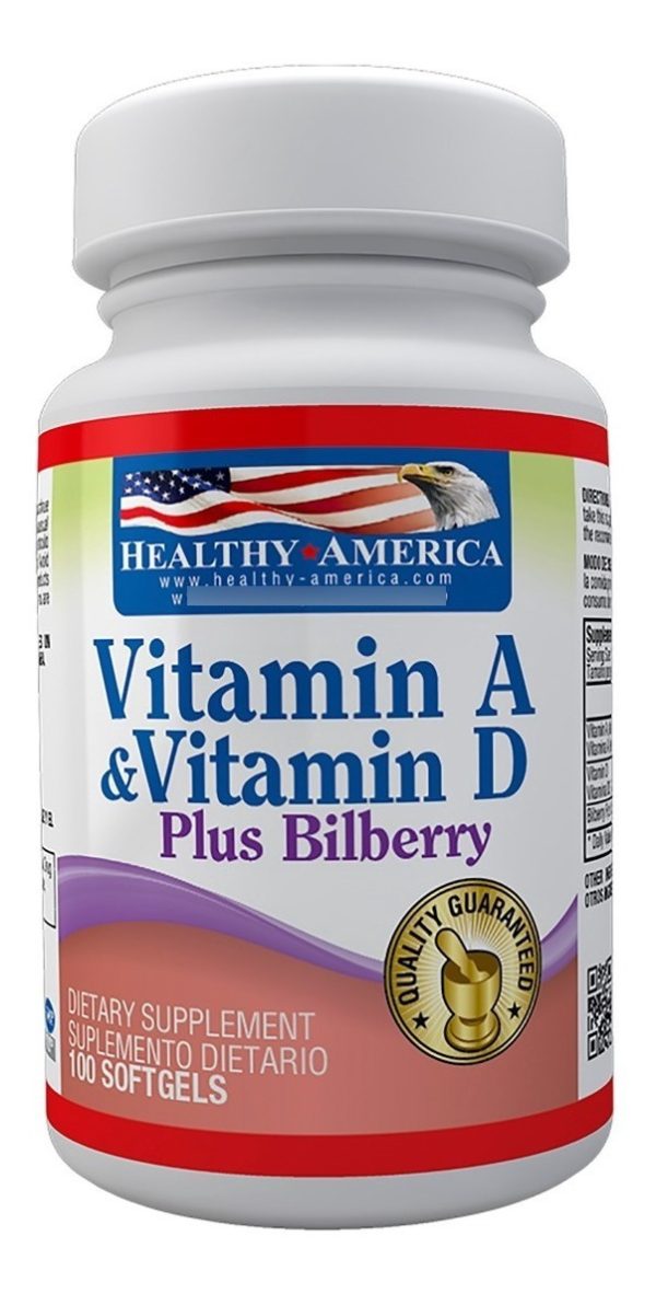 Vitamin A Y D 100 Softgels - Healthy America